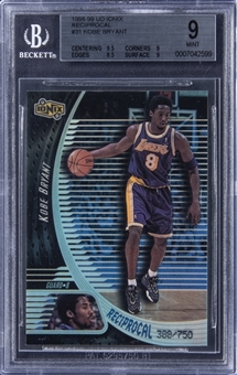 1998-99 UD Ionix Reciprocal #31 Kobe Bryant (#388/750) - BGS MINT 9